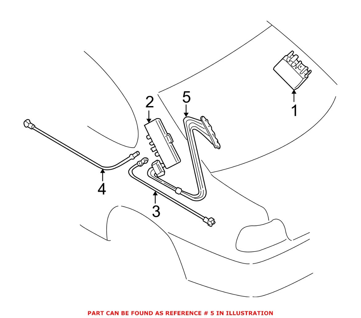 BMW Antenna Wire Harness 61128373267